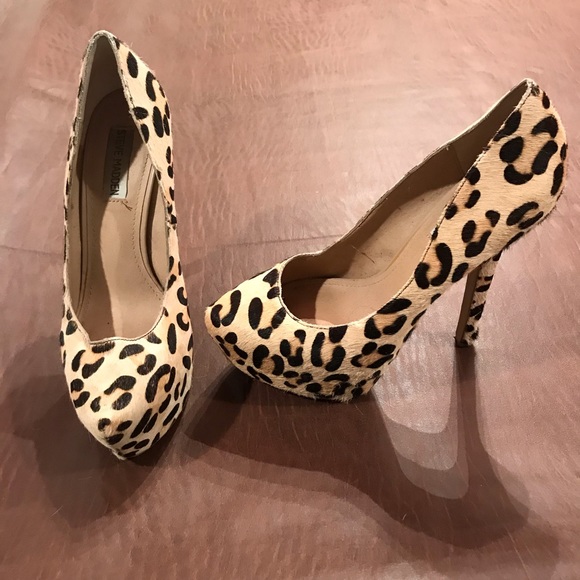 STEVE MADDEN LEOPARD HIGH HEELS SIZE 8 - Picture 3 of 7